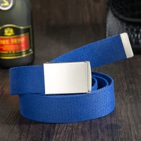 tj tingjun new pants girdle candy waistband colored outdoor canvas belt men and womens trousers belt lengthened canvas belts