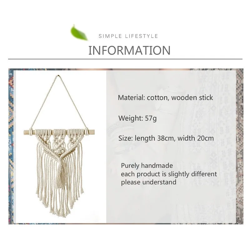 

Hand-woven Tapestry Homemade Bohemian Style Home Decor Psychedelic Tapiz Decoration Ins Ornaments