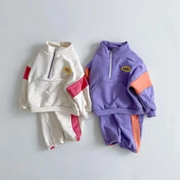 childrens clothing 2022 autumn new boys and girls sweatshirt suit baby sports pants set casual kids long sleeve clothes sets