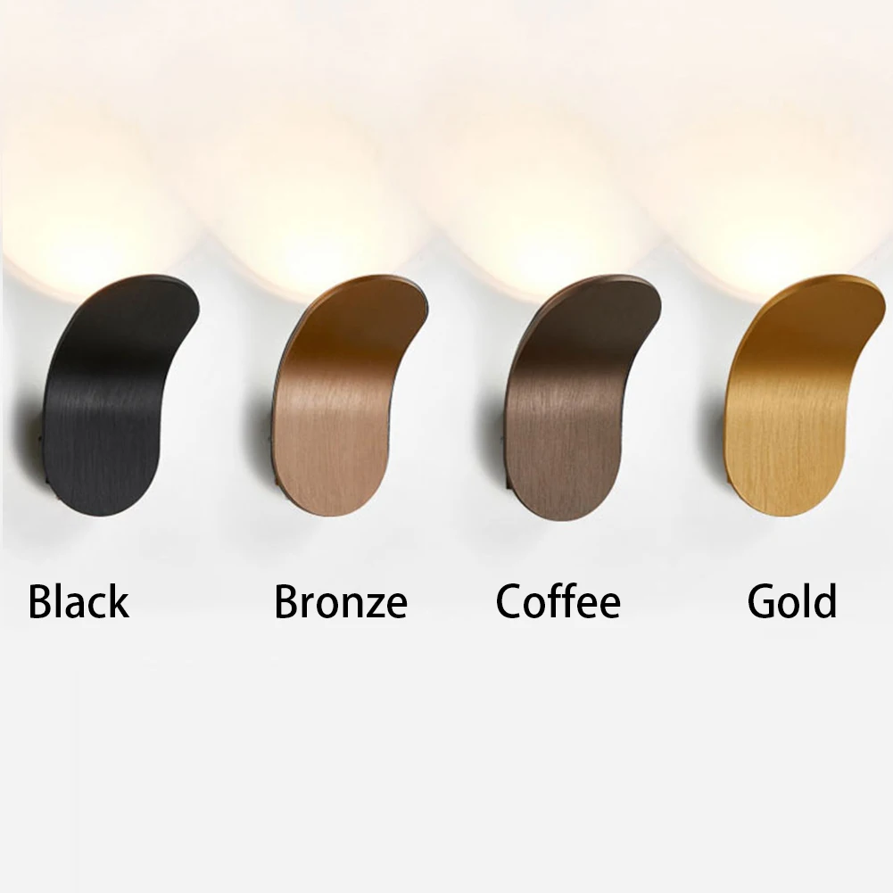 

Nordic Led Wall Lamp 3W Brushed Aluminum Wall Lights Sconce Modern Bedroom Bedside Wall Lamps For Home Corridor Bathroom Lamp