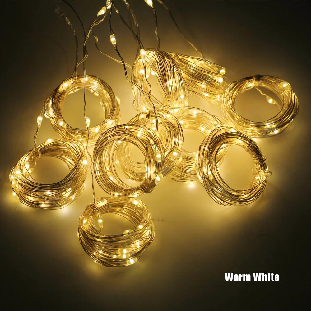 

3M LED Curtain Garland on the Window USB String Lights Fairy Festoon With Remote Christmas Wedding Holiday Decoration for Home