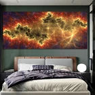 Wangart красочная абстрактная картина маслом красная Осенняя Настенная картина для Гостиной Холст Современный художественный плакат и печать