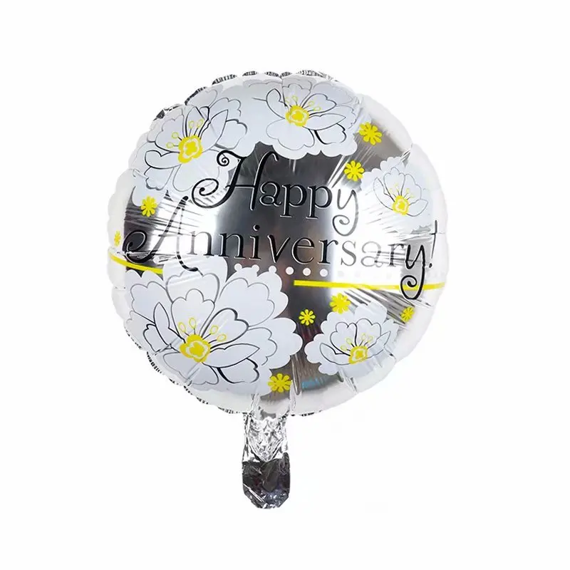 18inch 5pcs Happy Anniversary Foil Balloons Birthday Party Decor Pineapple Helium Wedding Supplies | Дом и сад