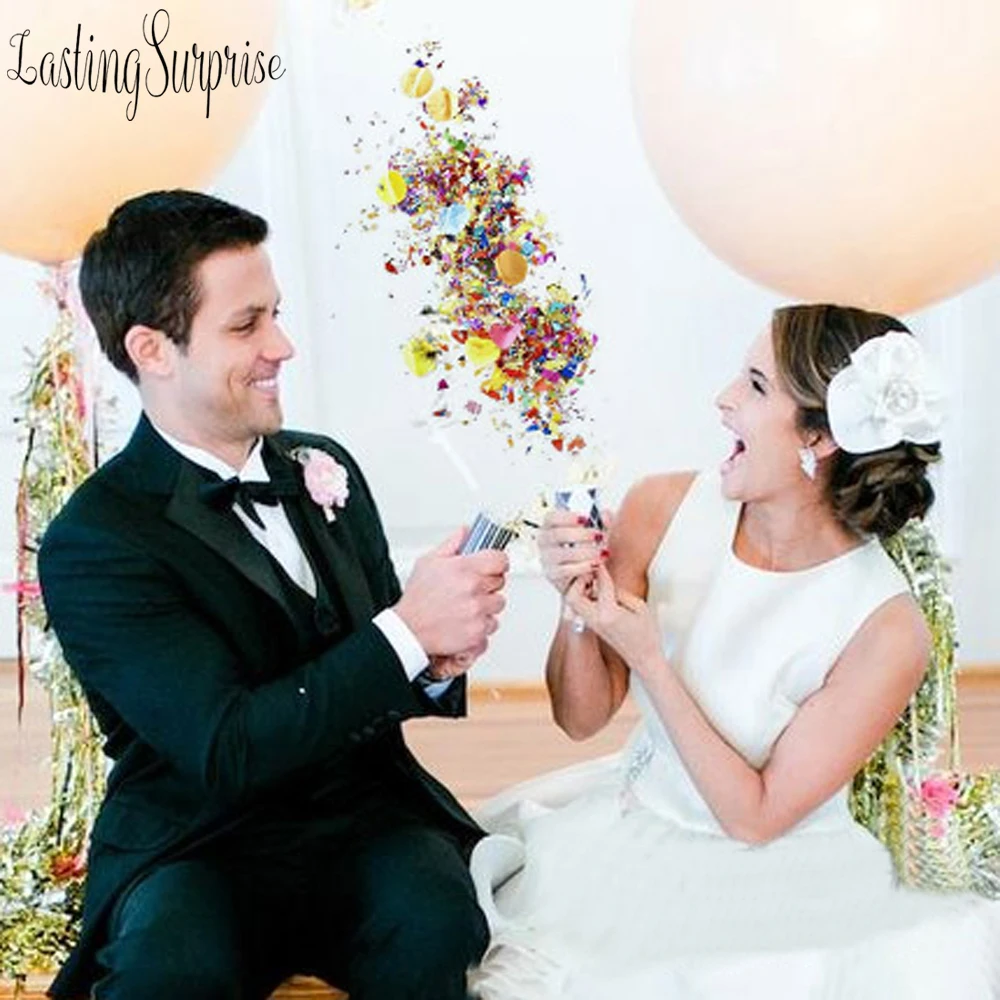 1 шт. конфетти Поппер Свадьба Вечеринка невесты помолвка вечеринка Цветок бумага