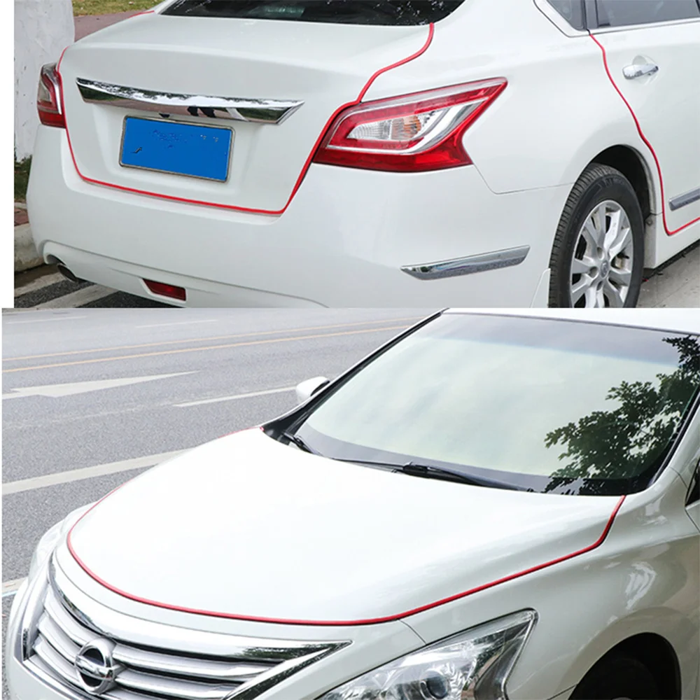 

1PC 5M Universal Car Door Edge Scratch Protector Sealing Guard Strip Automobile Door Stickers Black