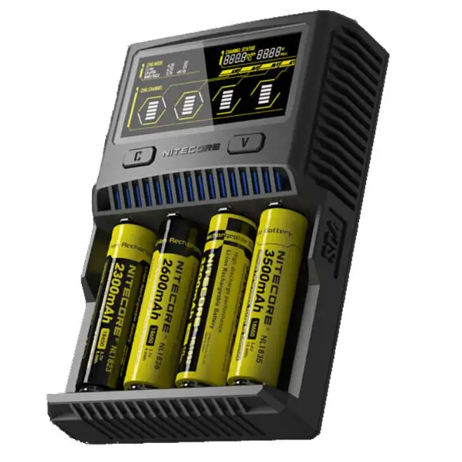 Оригинальное зарядное устройство NITECORE SC4 с более быстрой зарядкой 4 слота 6 А