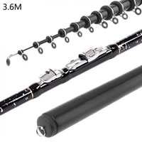 3 6m telescopic rock carp fishing rod convenient to carry around 11 section ultra short carbon fiber surf spinning pole