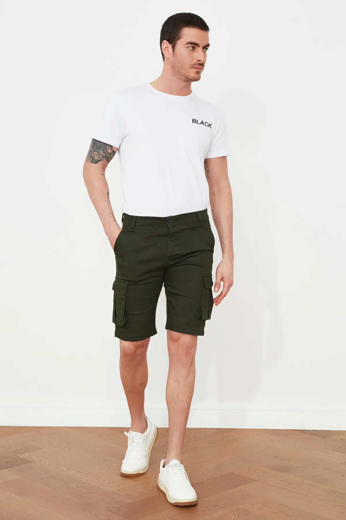

Trendyol Men 'S Cargo Shorts With Pocket & Bermuda TMNSS20SR0177