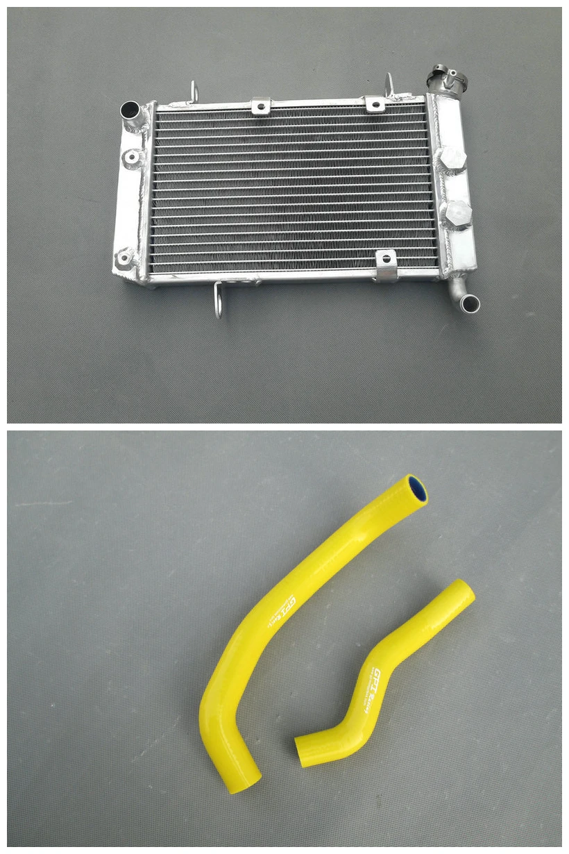Алюминиевый радиатор + шланг охлаждения для квадроциклов Suzuki LTZ400 LTZ400Z Kawasaki KFX400 и