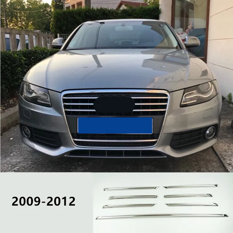 2009 to 2012 CNORICARC Передняя средняя решетка решетки отделка полоски автомобиля Стайлинг бампер наклейка внешние аксессуары для Audi A4 B8 2013 - Название цвета: 2009 to 2012