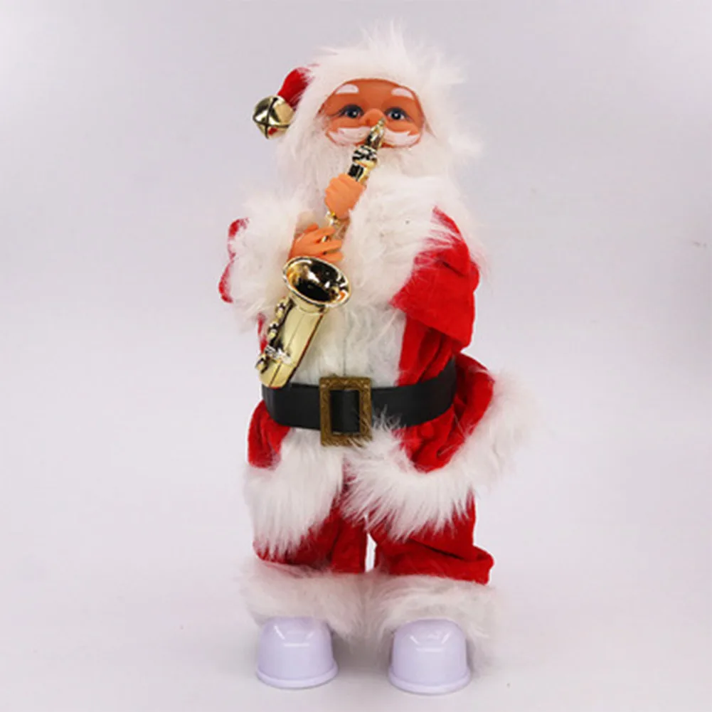 

Trembling Santa Merry Christmas Decorations Electric Music Standing Doll Christmas Tree Decoration Light Toy Party Ornaments