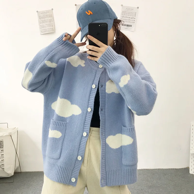 Женская куртка свитер Осень зима 2020 новая модная универсальная женская