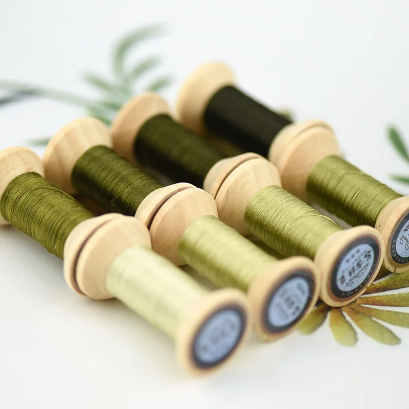 Вышивальная нить Suzhou/шпуля из шелковой нити/Цветочная линия/шелковая
