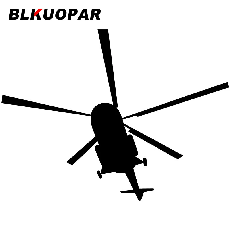 Виниловая наклейка для автомобиля BLKUOPAR силуэт вертолета персональные аниме