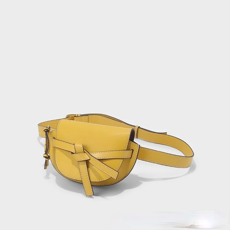 

Women's Saddle Bag 2021 Summer New Style Slant Bag Luxury Textured Bow Messenger Bag Fashion Shoulder Bag Designer Handbag