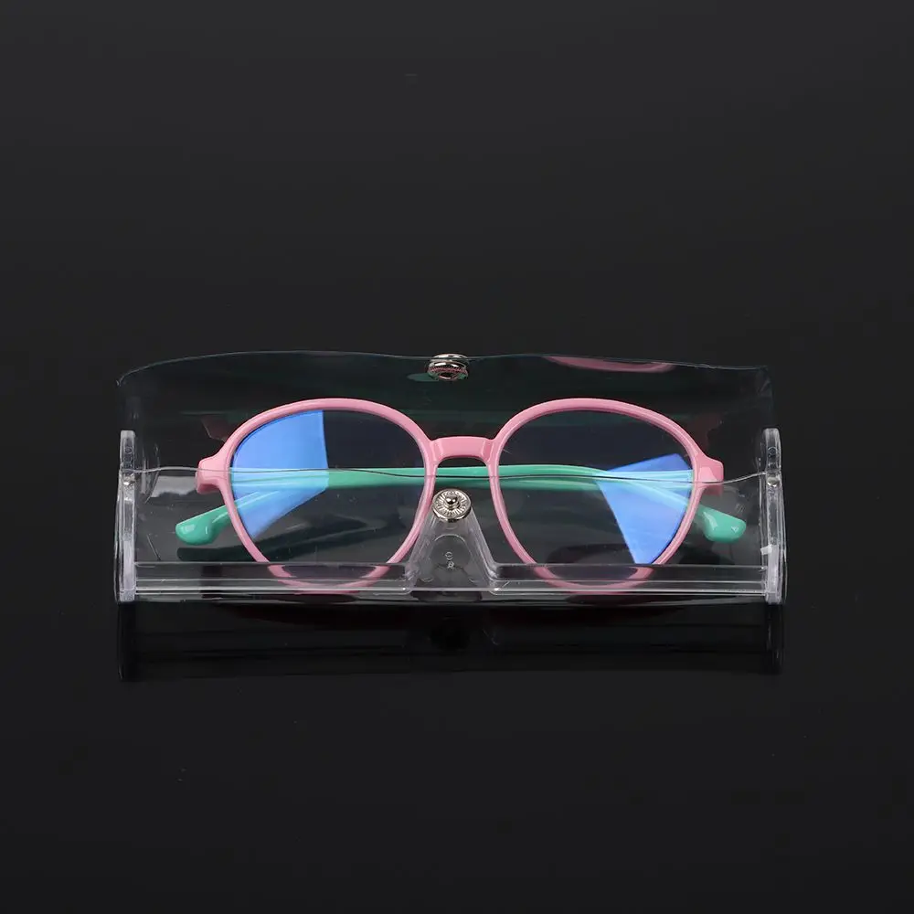 

Fashion Portable Transparent Waterproof Glasses Holder Glasses Box Plastic Eyeglasses Case