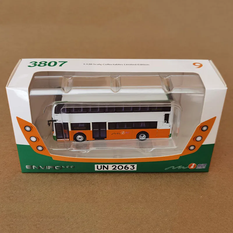 

E400 Classic Hong Kong Bus Double-decker Bus 1/120Scale Alloy Simulation Car Model Collection Souvenir Gift Display Toys