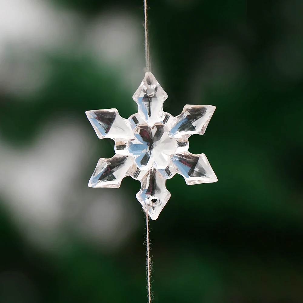 10/20 шт. красивые искусственная Снежинка прозрачного хрусталя рождественское