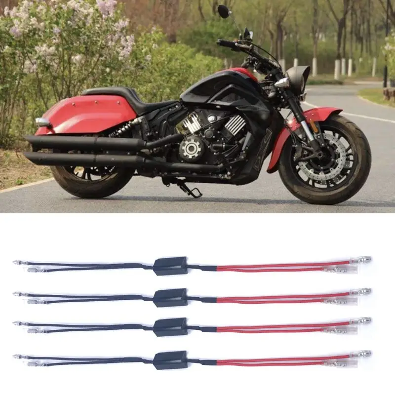 

4PCS 10W10Ω Moto Resistance Power Resistor Load Decoding Resistor for LED Mini Turn Signal Light Flash Repairing Kits