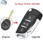 Обновленный складной пульт дистанционного управления для BMW Mini Rover 75 2002 2003 2004 2005 315 МГц или 433 МГц с чипом ID73