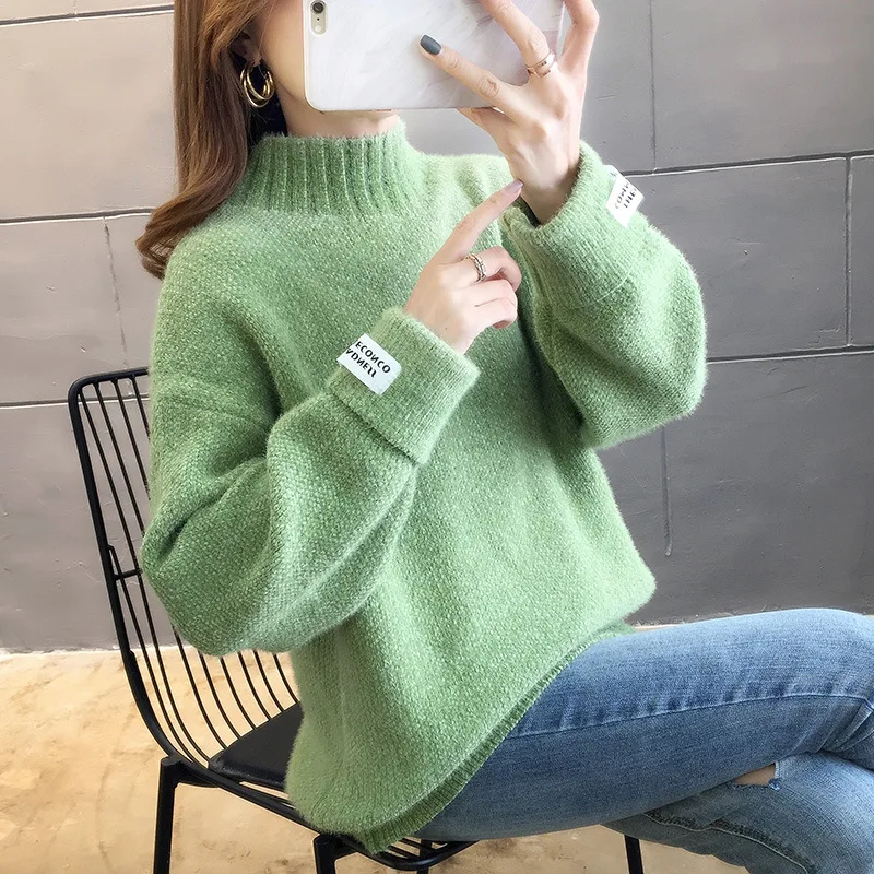 Женские Пуловеры Зимние Вязаные Джемперы кашемировый свитер 19 интернет