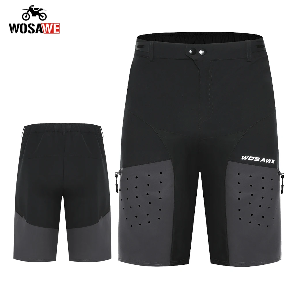 

WOSAWE Motorcycle Riding Shorts Loose Fit Waterproof Quick Dry Motobike MTB Bike Shorts Outdoor Sports Hiking Shorts For Men