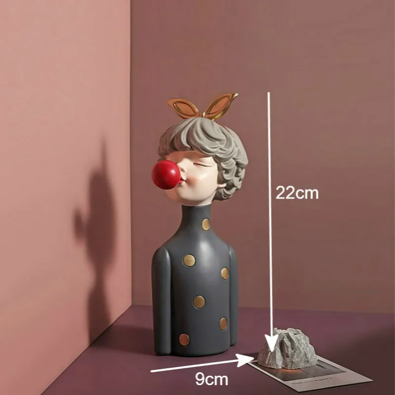 

Luxury Modern Home Decoration Accessories for Living Room Resin Rose Girl Fairy Sculpture Figurines for Home Decor Wedding Gift