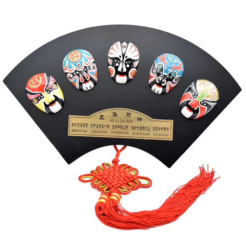 Hand painting beijing opera facial masks feng shui home decoration accessories desk decor day gift miniature figurines hue chic | Дом и сад