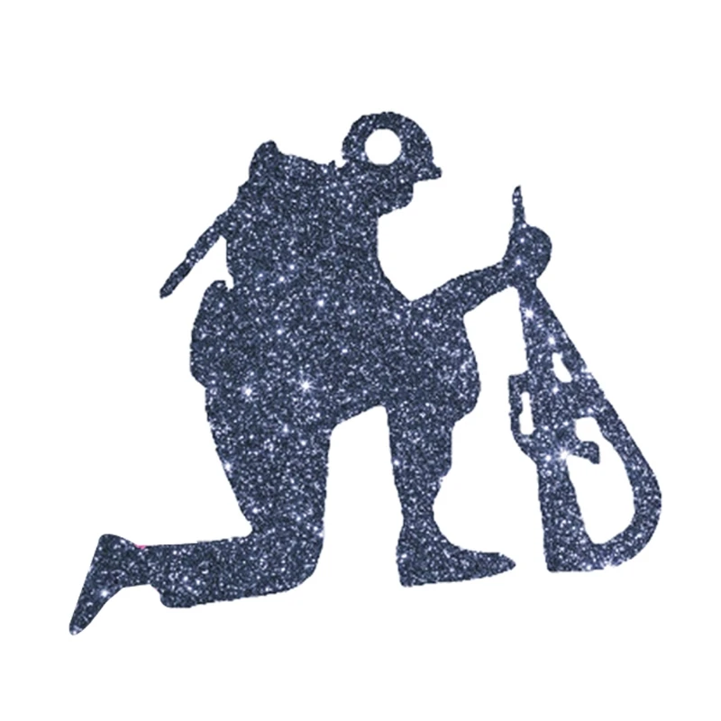 Брелок эпоксидная смола форма Глянцевая упавший солдат Форма брелок кулон литья