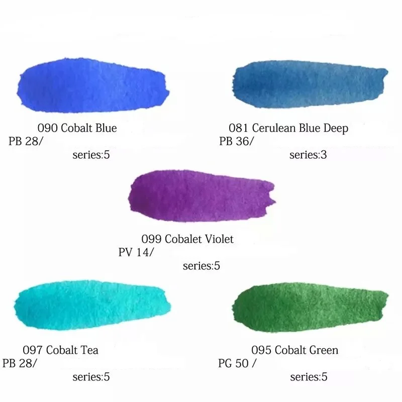 M. Грэм Акварельная краска опциональный цвет Половина кастрюли Кобальт бирюза