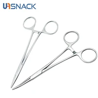 stainless steel hemostatic clamp forceps pet hair clamp fishing locking surgical pliers epilation hand tools curvedstraight tip