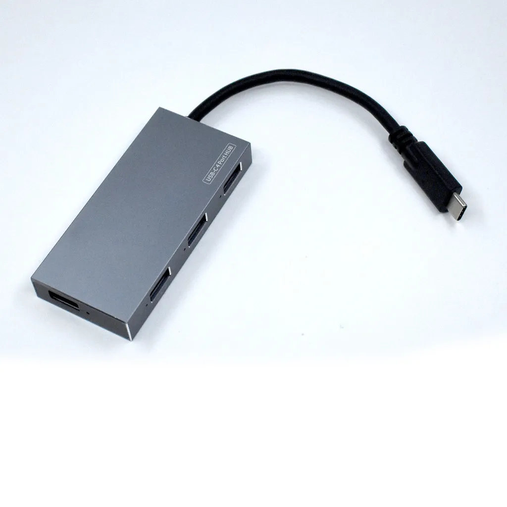 Ouhaobin 4-портовый USB C концентратор портативный Type адаптер с 4 портами 3 0 для MacBook Pro