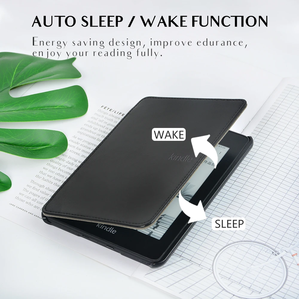 Роскошный кожаный чехол для Amazon kindle Paperwhite 4 Чехол PQ94WIF funda kindle paperwhite 4 чехол+ ремешок Подарочная пленка+ ручка