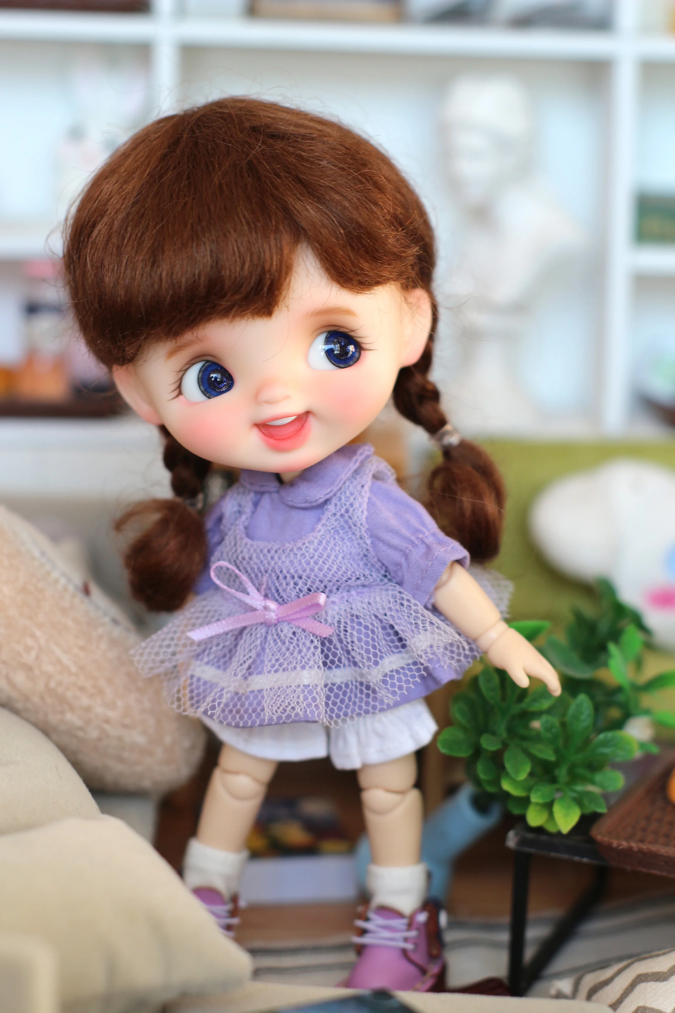 OB11 DOLL Jam smile 1/12 1/8 bjd baby head including doll and wig clothes shoes body |