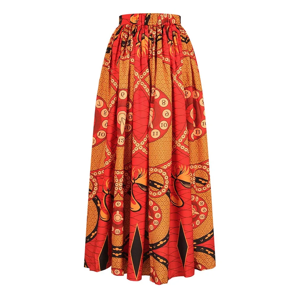 SUNGIFT Dashiki/Вечерние платья с открытыми плечами, разноцветное платье с принтом, африканская одежда для женщин, 2 предмета, 1 комплект, вечернее платье