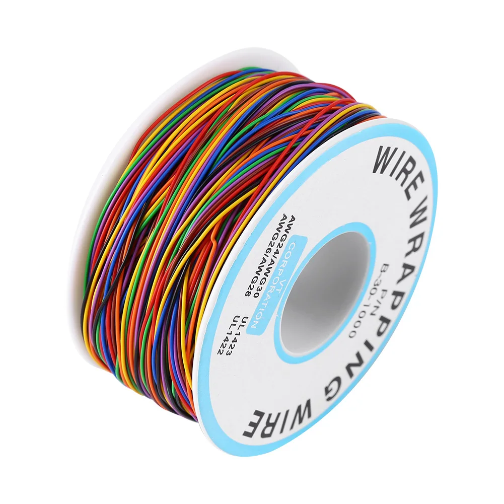 ANENG 280 м 30 AWG 8 Wire 0 25 мм фотоцветной изоляционный кабель медный сердечник тестовая