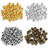1000pcslot 3mm dia pick 4 colors jewelry findings smooth ball spacer beads w02938free shipping