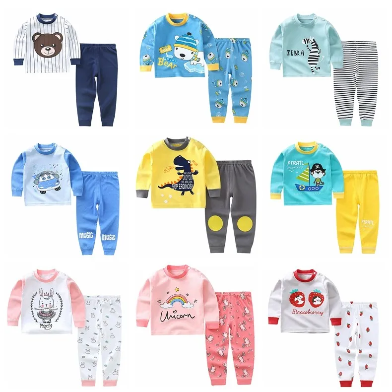 

Детский пижамный комплект, новинка осень-зима 2021, хлопковая одежда, Детская осенняя одежда, брюки для мальчиков и девочек, костюм, наряд