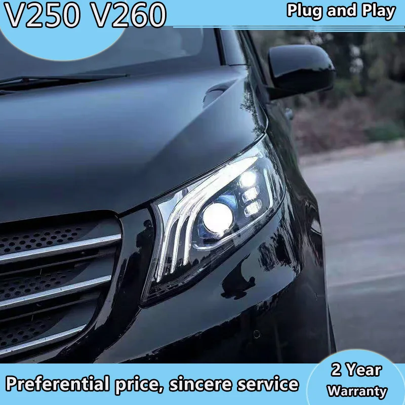 Стайлинга автомобилей Фара для бенц Вито головной светильник V250 V260 V260L 2016 2017 2018 2019