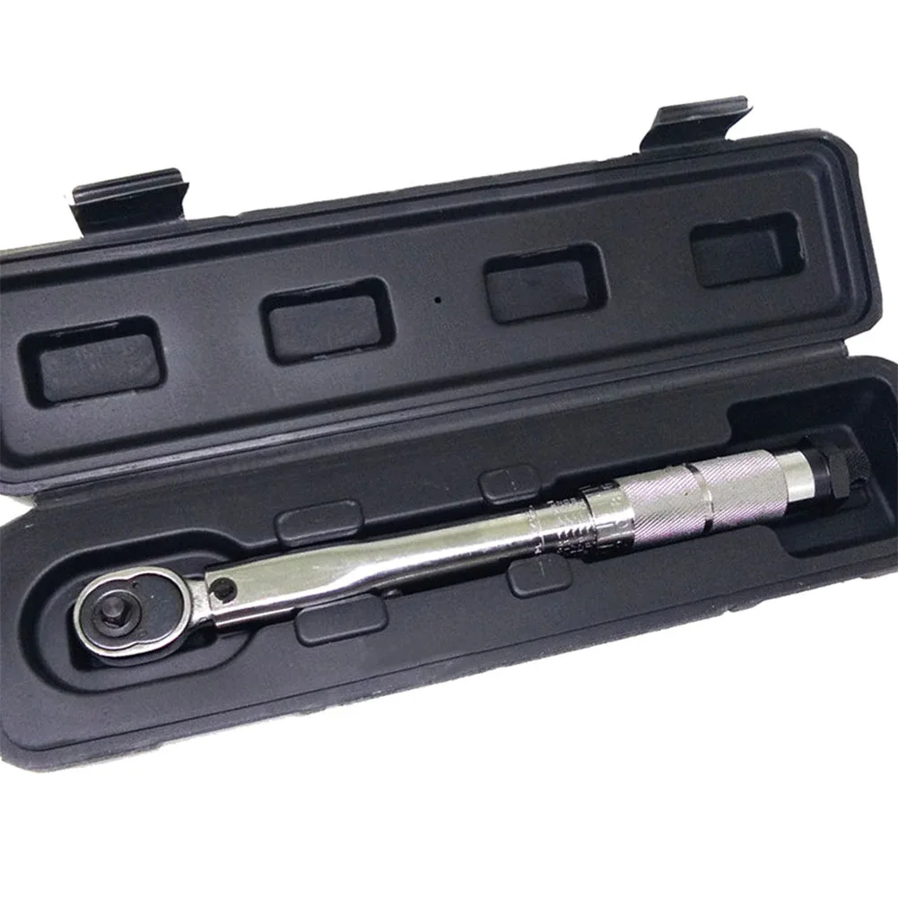 

Новый 5-25Nm 1/4 ''ключ с регулируемым крутящим моментом квадратного привода нажмите храповый ручной гаечный ключ