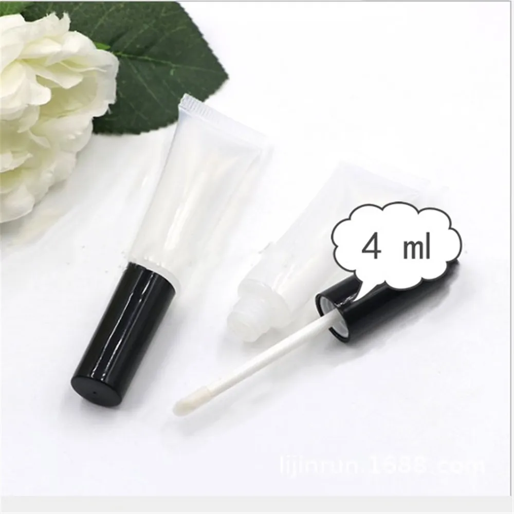 1pc 4ML Lip Tubes Squeezable Empty Gloss Bottle Container Plastic Containers Clear Lipstick Fashion Cool For Makeup | Красота и