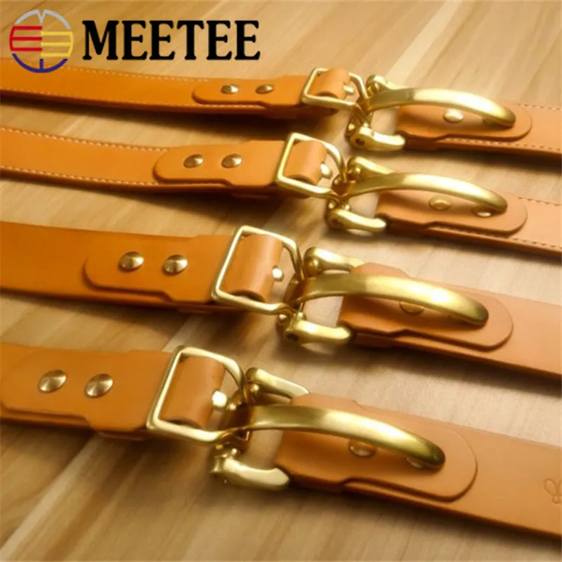 1 Набор Meetee 35/38 мм Высокое качество твердая латунная пряжка для ремня мужчин DIY