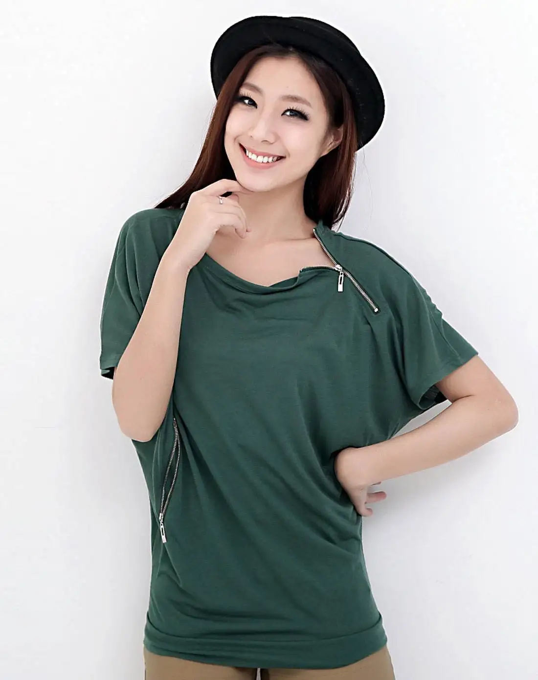 

2020 Women Short Sleeve mint Shirt Top Garment