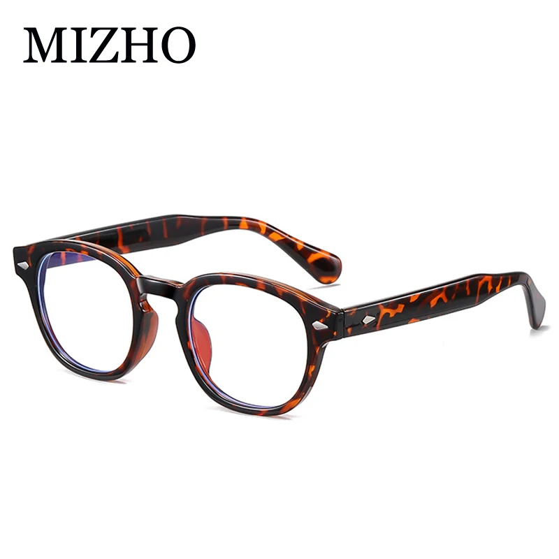Оправы очков MIZHO Retro Anti Blue Light для мужчин в стиле оптики моды компьютеров для женщин.