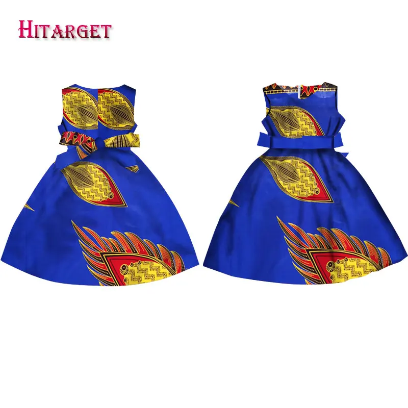 Модные платья в африканском стиле для девочек Vestidos Kanga Одежда Платья без рукавов