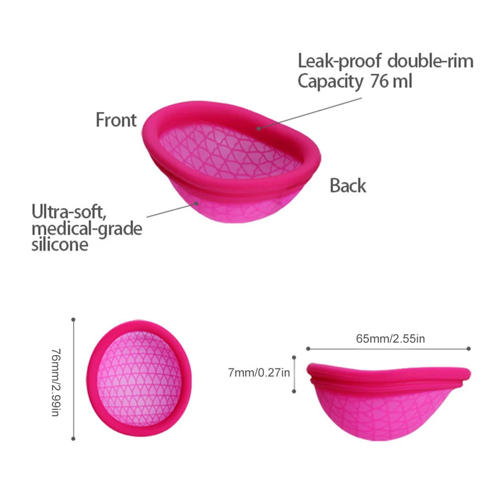 Menstrual Reusable Disc Flat-fit Design Cup Extra-Thin Sterilizing Silicone Discs Tampon/Pad Alternative | Красота и здоровье