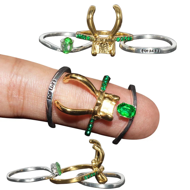 2021 модное кольцо Loki мужское 3 шт./компл. Косплей Персонаж из фильма