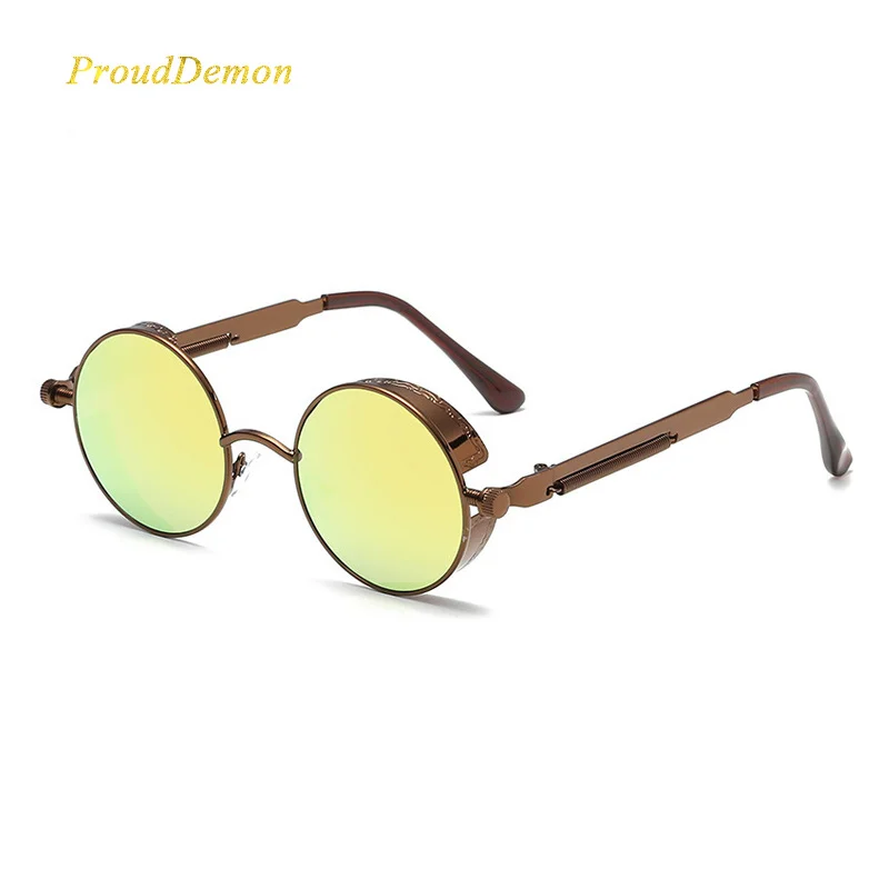 Солнцезащитные очки в стиле стимпанк для мужчин и женщин готические зеркальные