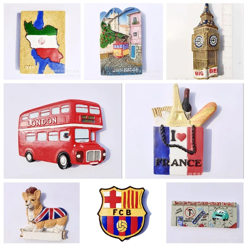 Магниты на холодильник 3d Берлин Лондон туристический сувенир магнитные наклейки