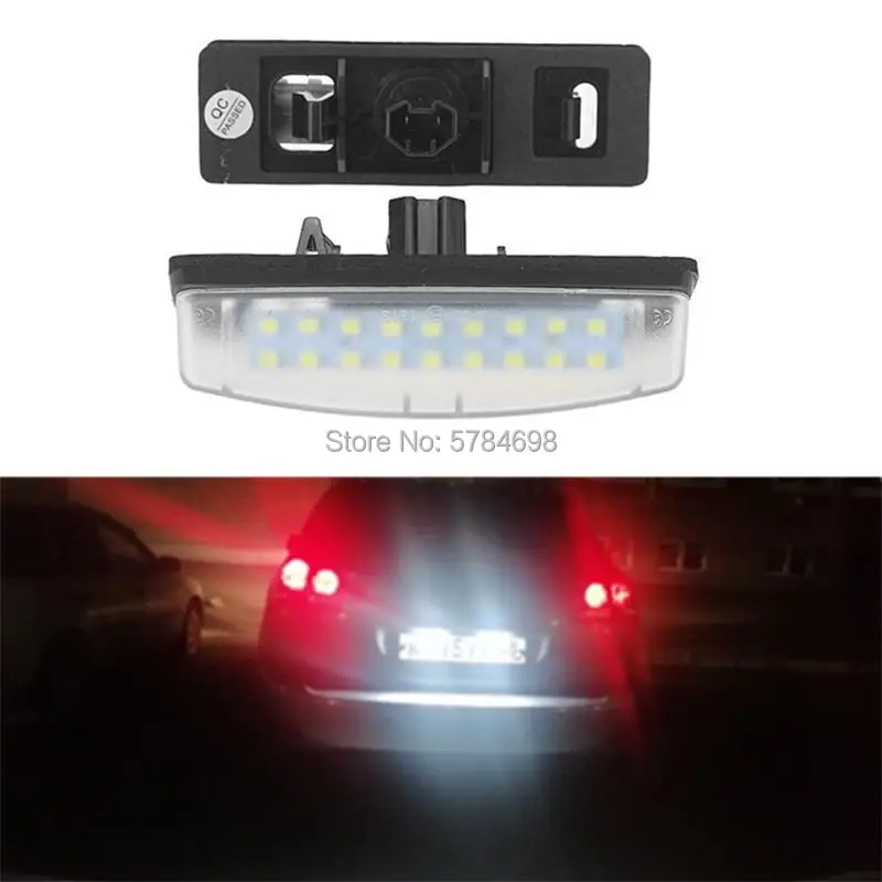 

Светодиодные лампы для номерного знака для Toyota Camry/Aurion Avensis Verso Echo Prius, 2 шт./компл.